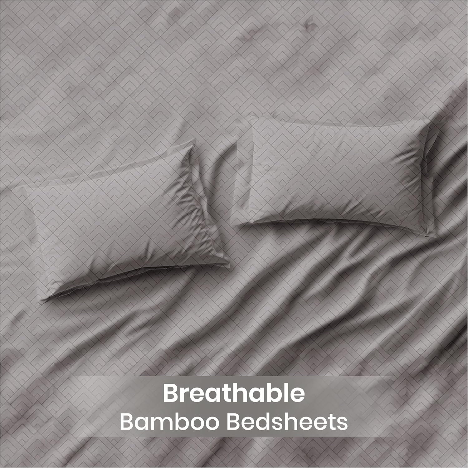 LINENCART Bamboo King Size Bedsheet with 2 Pillow Covers | 100x106 in | 300 TC Floral Printed Bedsheet for Double Bed King Size | Ultra Soft & Anti-Microbial King Size Bed Sheet | Pack of 1, Aqua Blue