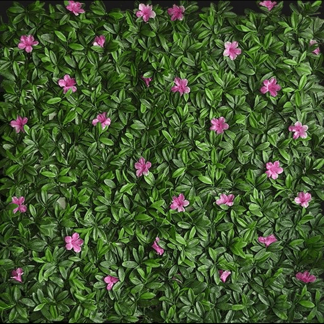 TrueLiving Golden Cart Wall Grass Flower I Artificial Grass Flower for Wall Decoration I Vertical Garden Artificial Mat I Artificial Grass Tiles for Balcony and Garden  20" x 20"
