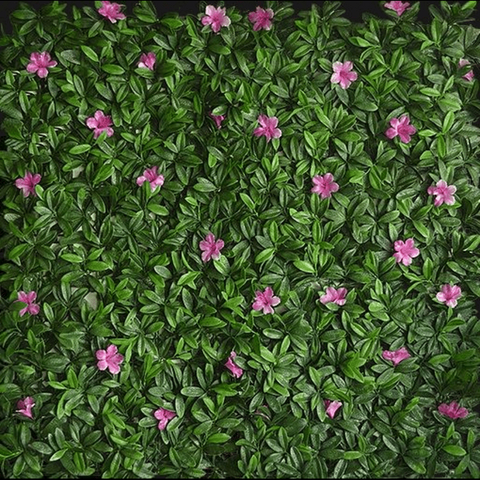 TrueLiving Golden Cart Wall Grass Flower I Artificial Grass Flower for Wall Decoration I Vertical Garden Artificial Mat I Artificial Grass Tiles for Balcony and Garden  20" x 20"