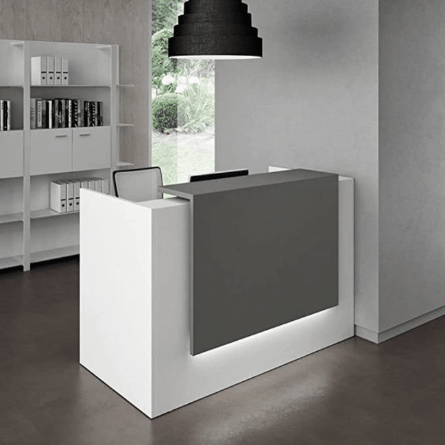Trueliving White Luxury Small Reception Table 30D x 100W x 155H Centimeters