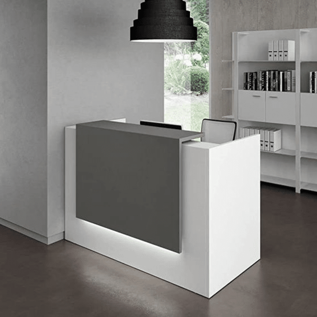 Trueliving White Luxury Small Reception Table 30D x 100W x 155H Centimeters