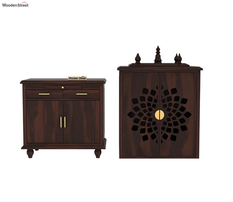 Amitava Home Temple (Walnut Finish)