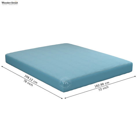Featherix Cotton Feel Terry Ultra Soft Breathable Hypoallergenic Waterproof Mattress Protector King Size (Powder Blue, 78 x 72)