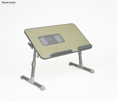 Jetson Foldable Laptop Table for Bed With USB Cooling Fan, Adjustable Bed Study Table for Writing and Reading
