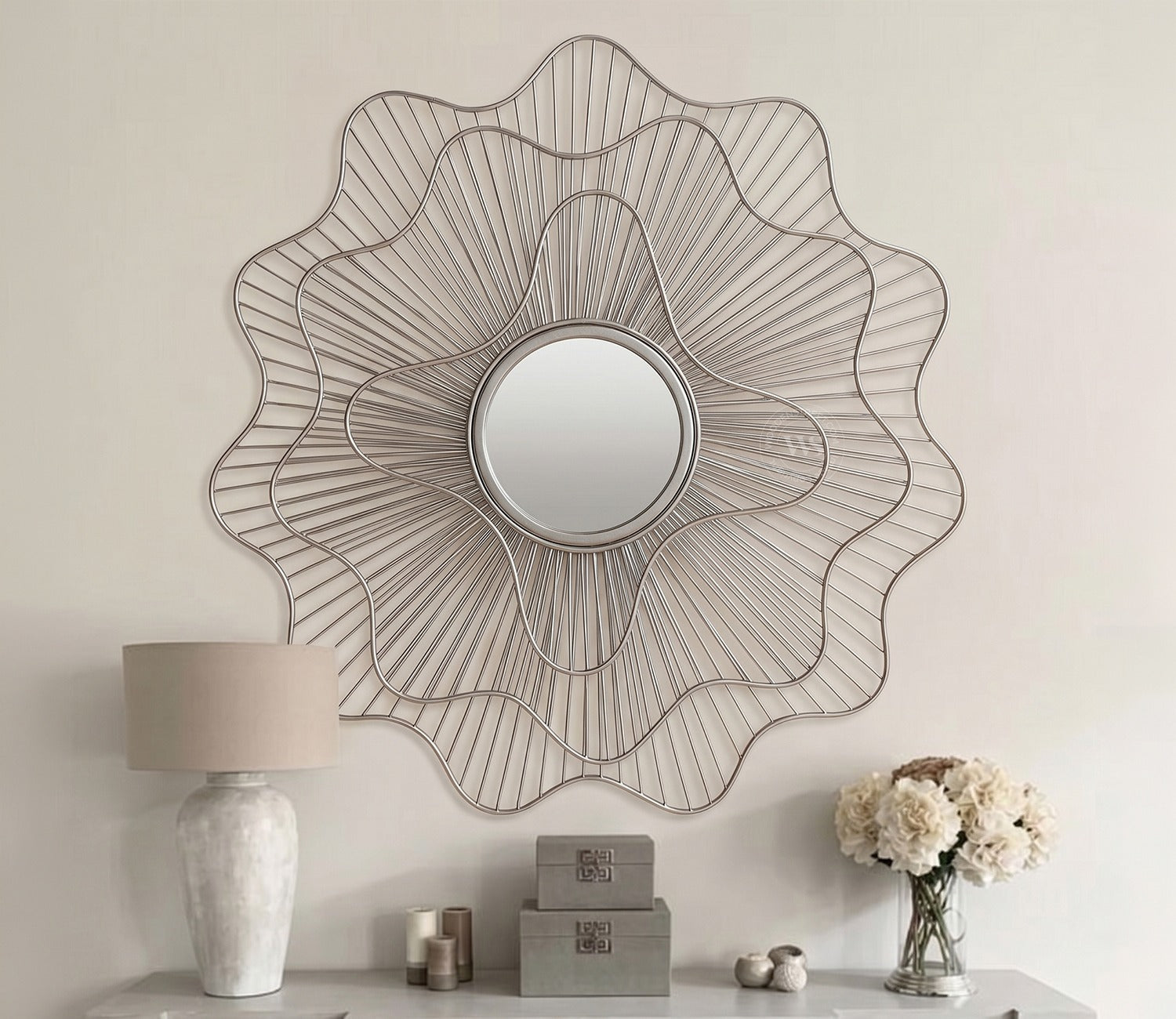 Nebula Metal Mirror with Frame