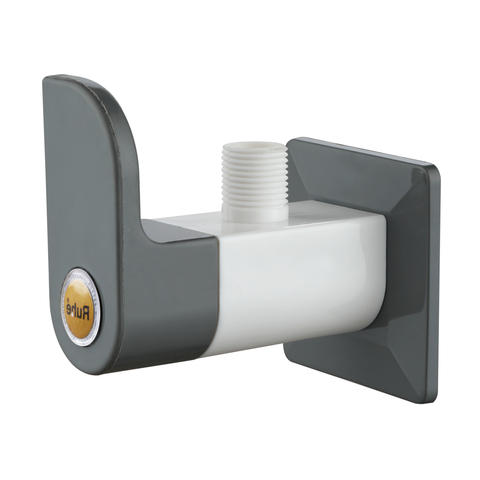 Truliving_Silver Curve Angle Valve PTMT Faucet