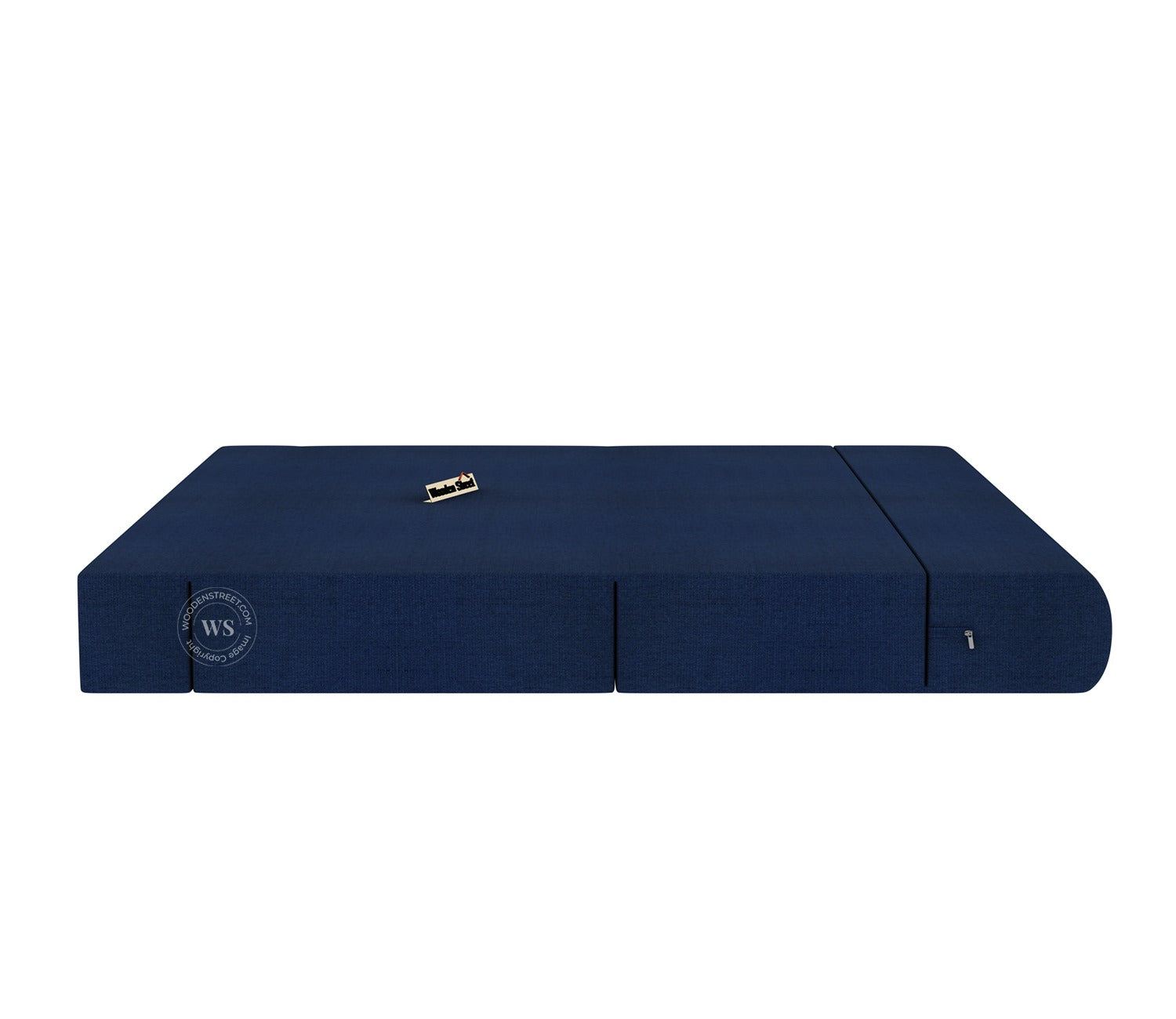 Voltz Fabric Sofa Cum Bed (72 x 72 Inch, Azure Blue)