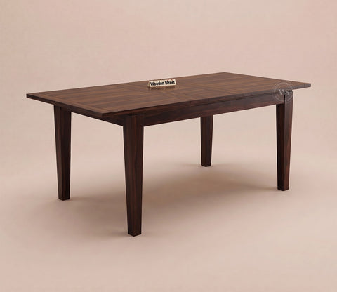 Tim Extendable 4 Seater Dining Table (Walnut Finish)