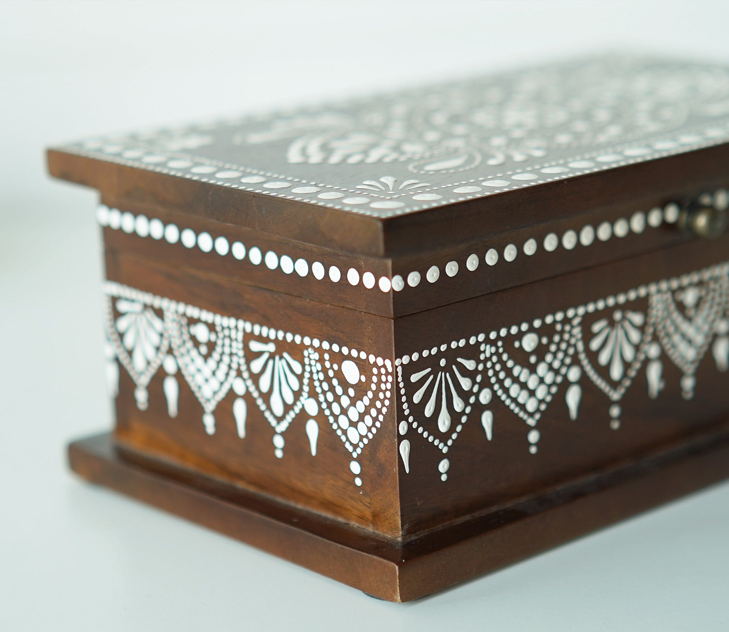 Medhini Hand Painted Solid Wood Jewellery Box