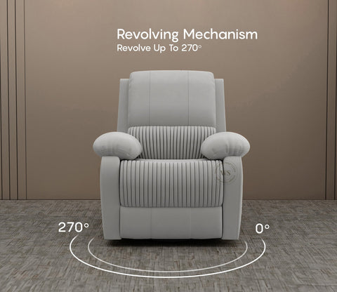 Arvana Motorized Recliner Sofa (Grey)