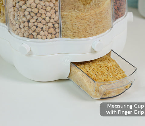 Callisto 6- Compartment All-In-One Rotating Grain Dispenser - Large