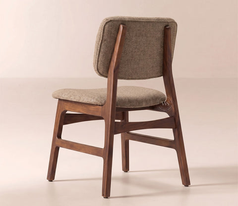 Vivara 4 Seater Dinining Set with Valence Quartz-Top Table and Vinara Upholstered Chair (Sand Brown)