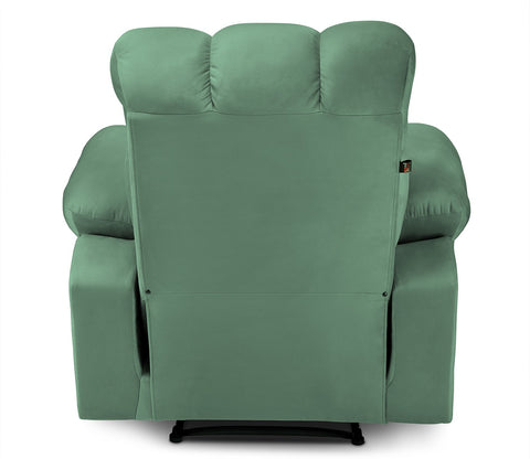 Valios 1 Seater Manual Fabric Recliner Chair (Green)