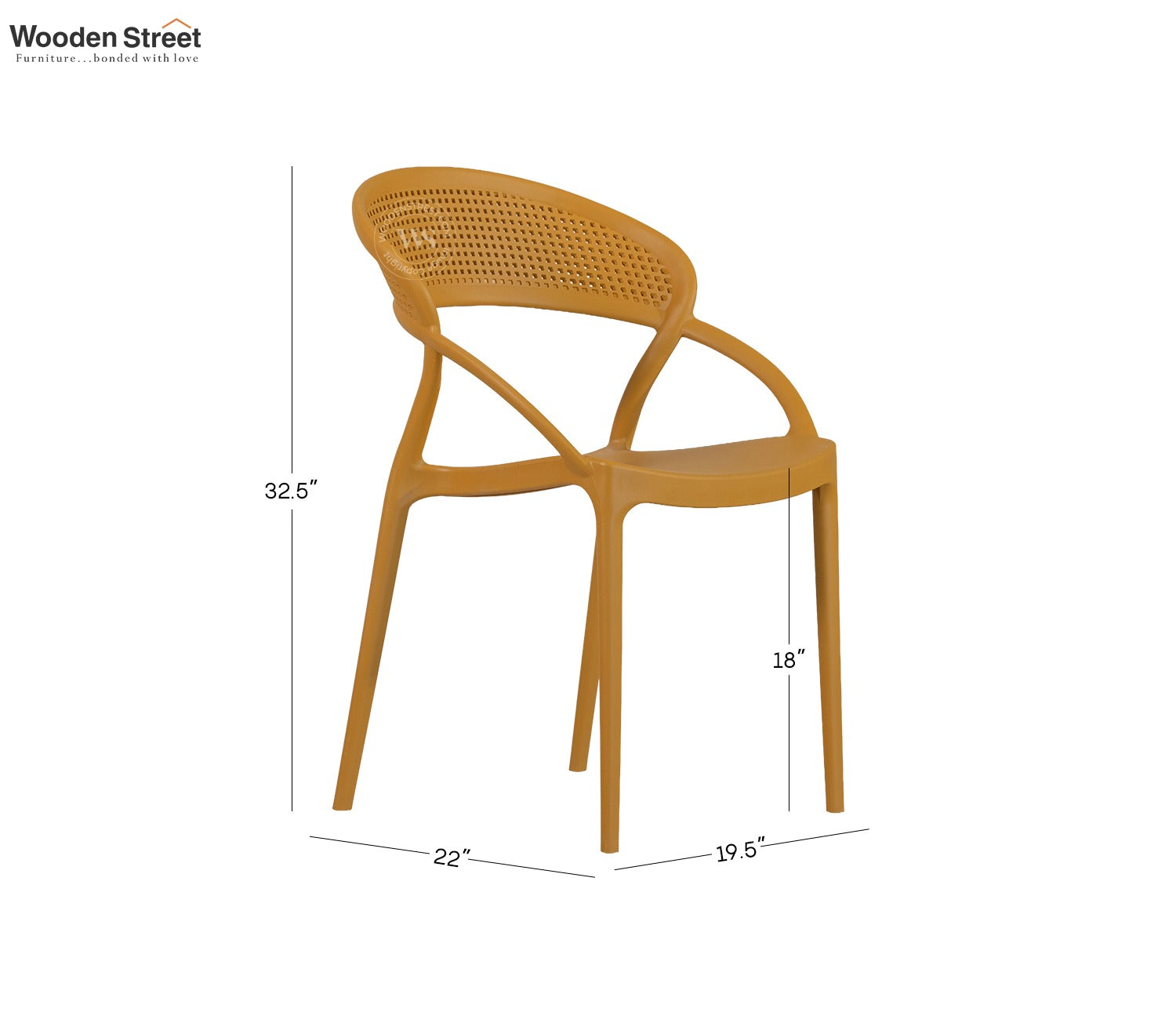 Rovera Premium Outdoor Chair (Yellow)