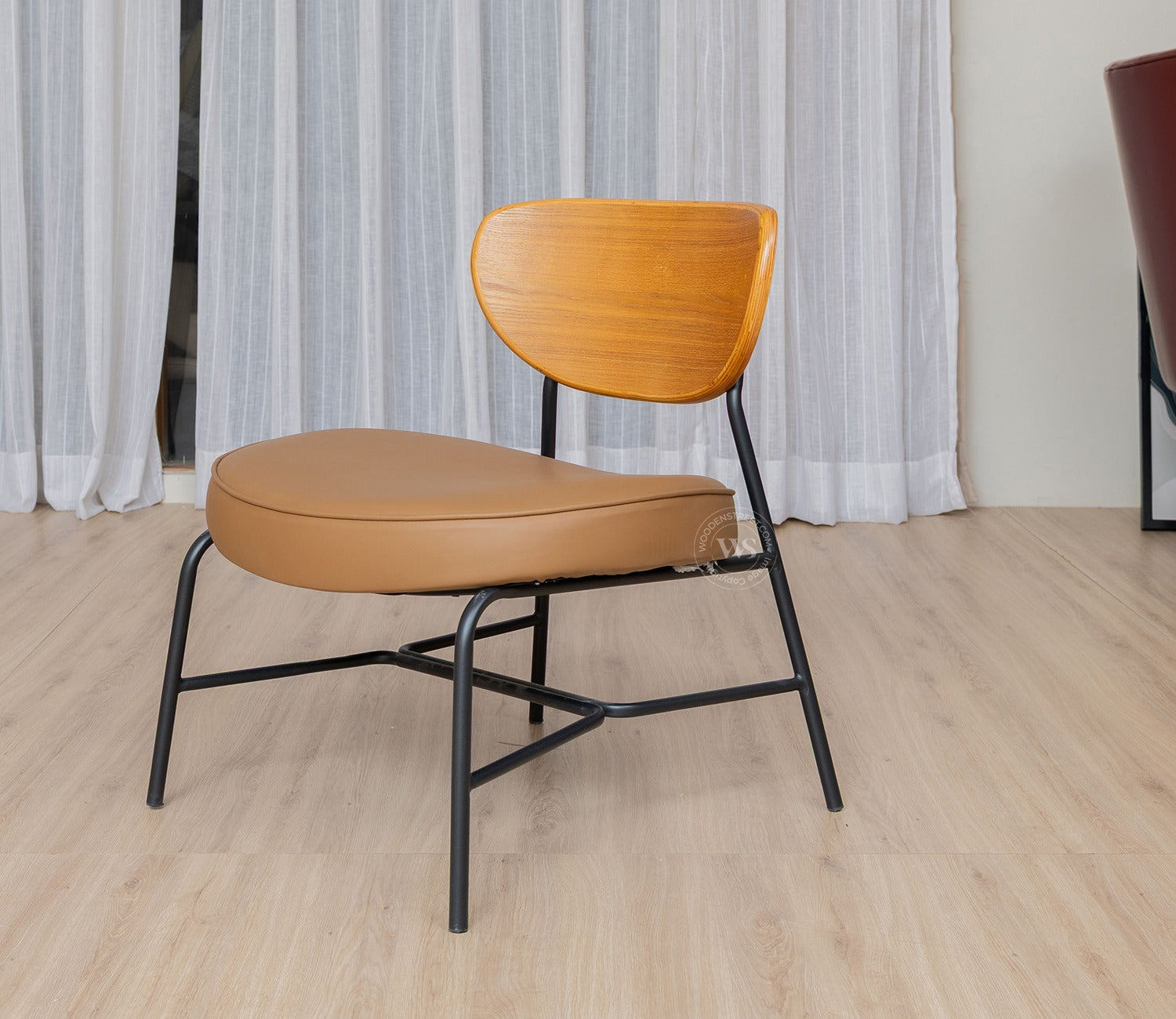 Seraphim Modern Dining Chair with Premium Upholstery (Brown)