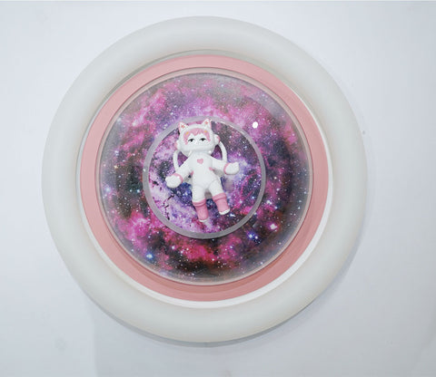 Crystal Starlight Pink Ceiling Light