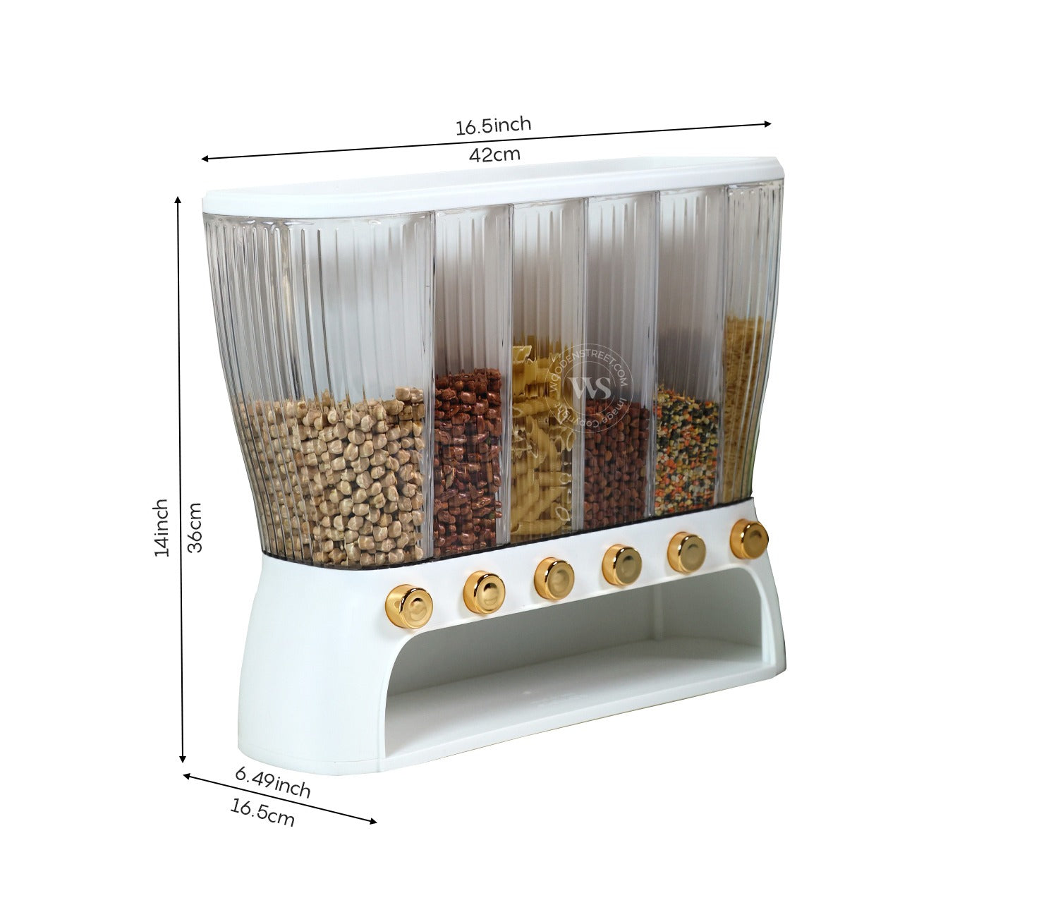 Everest 6-Compartment All-In-One Grain Dispenser