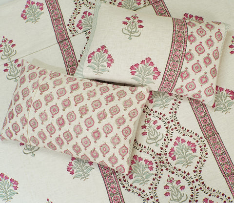 Modish Floral Printed Handloom Cotton Double Bed Cover King Size