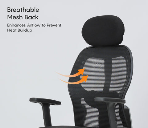 Caper High Back Mesh Office Chair (Black)
