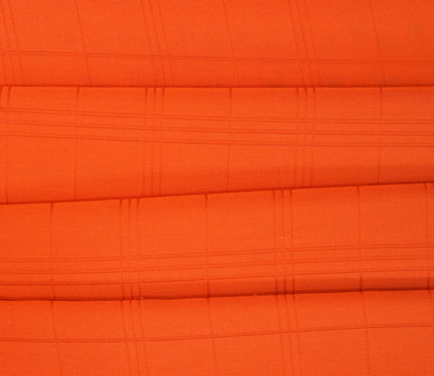 Vegan Dobby Organic Bamboo King Size Bed Sheet with 2 Pillowcases (Orange)