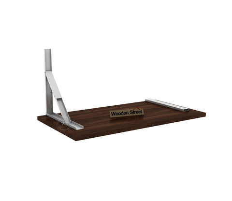 Stanko Foldable Wall Mounted Engineered Wood Study Table (Columbian Walnut Finish)
