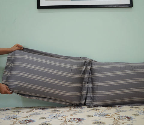 Venusa Classic Printed King Size Bedsheet (Brown)
