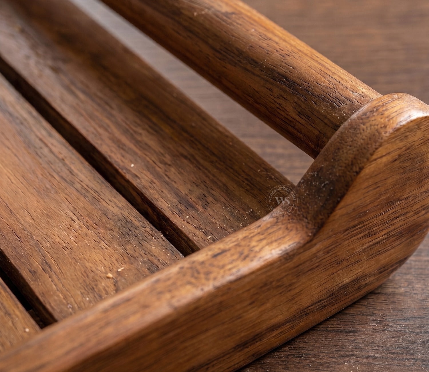 Cruiser Mango Wood Handcrafted Rectangular Serving Tray (Medium)