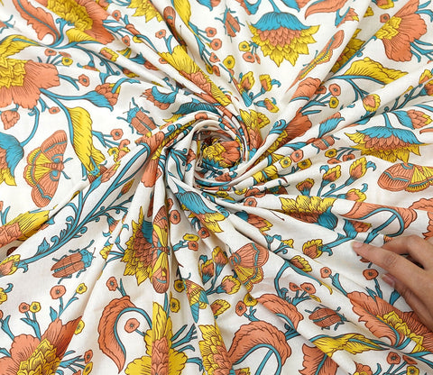 Pernia Moments Queen Size Bedsheet (Orange)