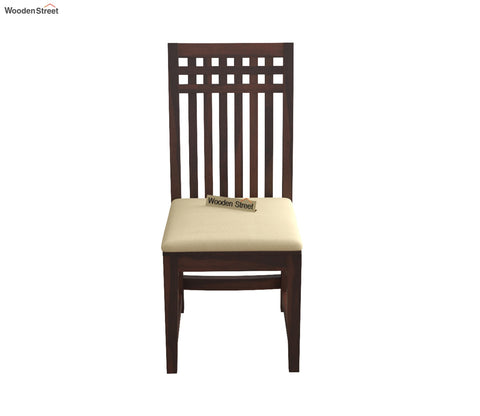 Adolph Compact 4 Seater Dining Set with Bench (Walnut Finish)