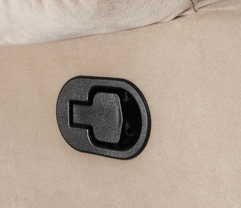 Vivian Fabric 1 Seater Manual Recliner Chair (Beige)
