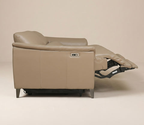 Dennis Luxe Electric Recliner 2 Seater Sofa (Urban Beige)