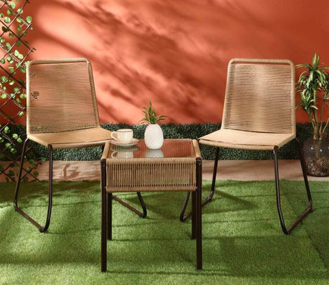 Saint Rope Patio Set (Beige)