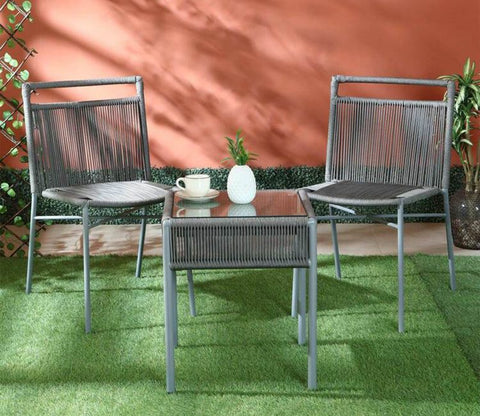 Mexico Rope Patio Set (Dark Grey)