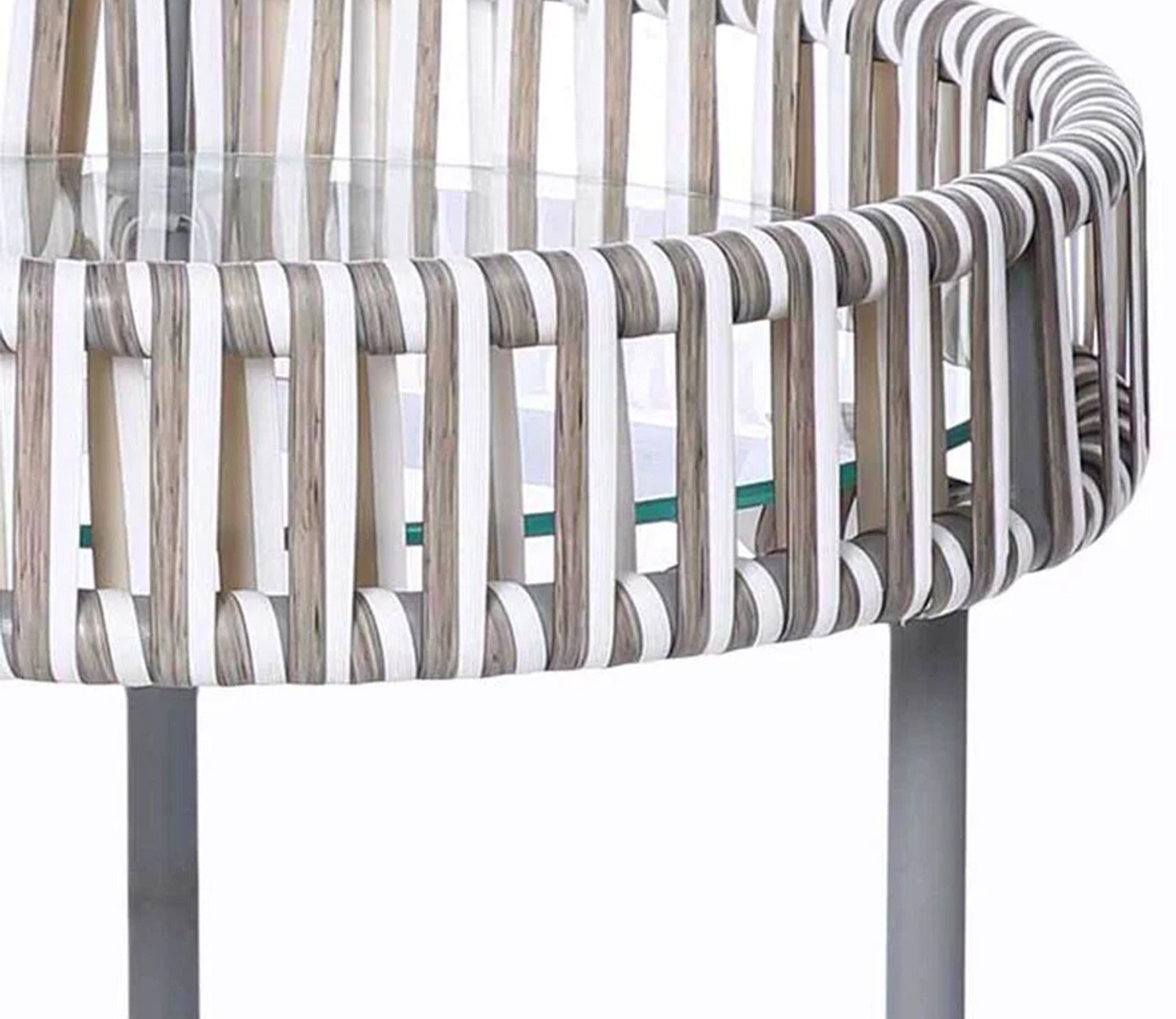 White And Grey Rope Outdoor Furniture