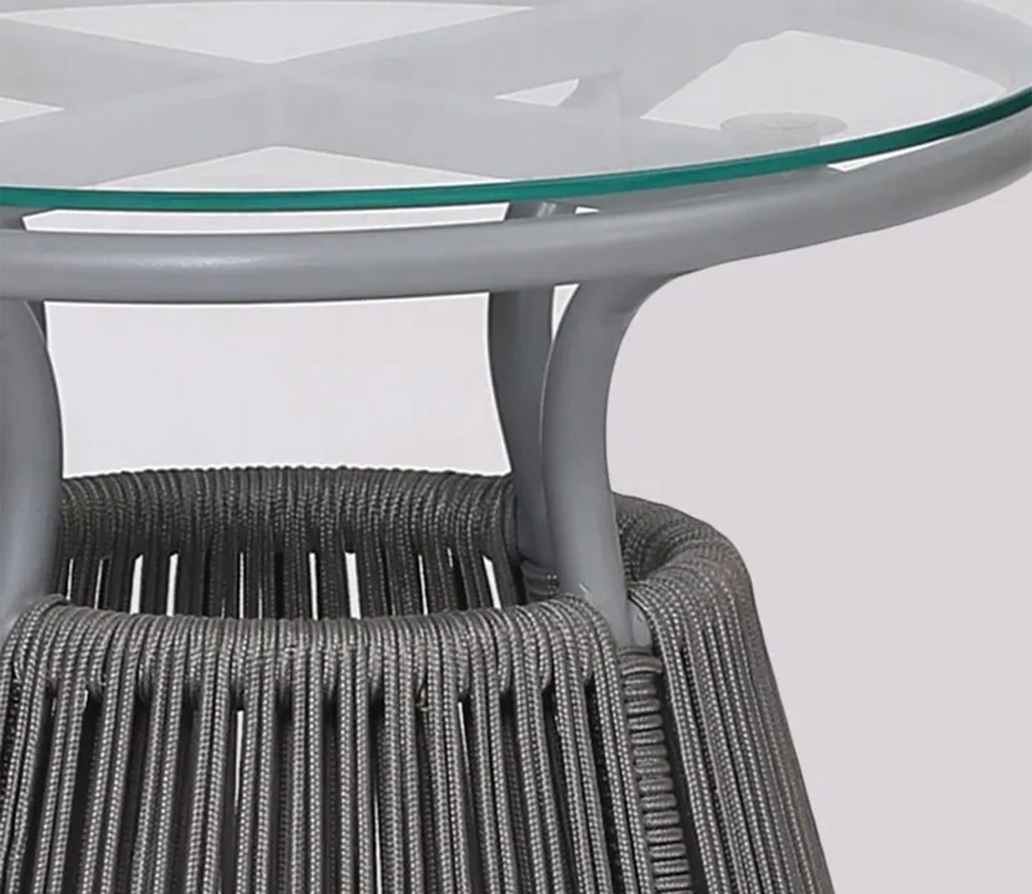 Sair Rope Patio Set (Dark Grey)