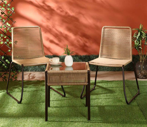Saint Rope Patio Set (Beige)