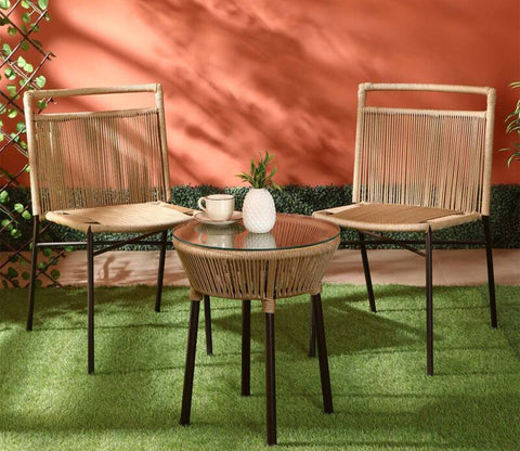 Rega Rope Patio Set (Beige)