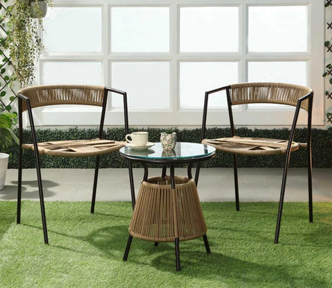 Arch Rope Patio Set (Beige)