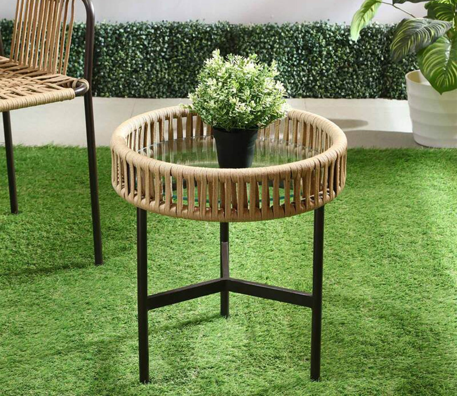 Cora Rope Coffee Table (Beige)
