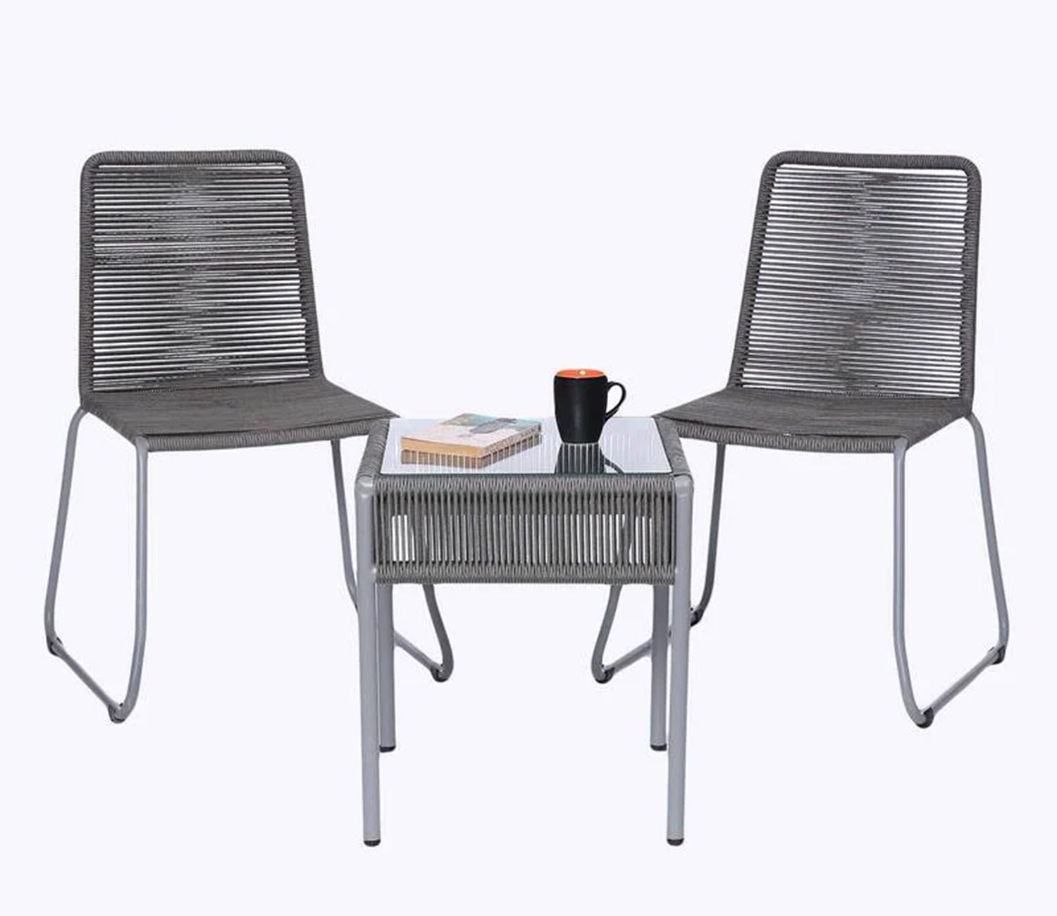 Saint Rope Patio Set (Dark Grey)