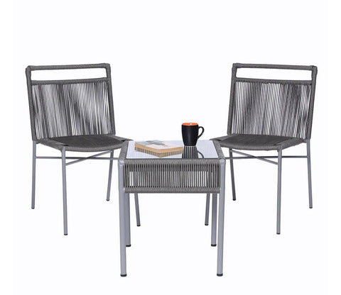 Mexico Rope Patio Set (Dark Grey)