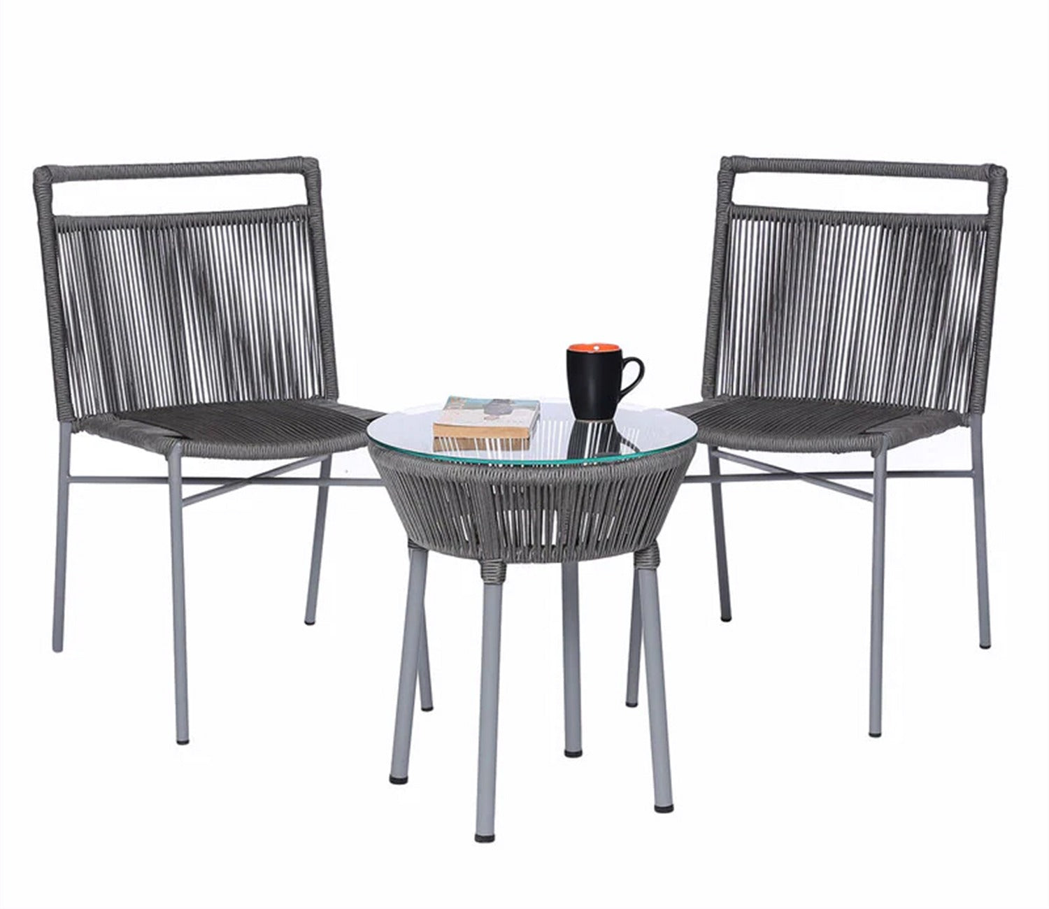 Rega Rope Patio Set (Dark Grey)