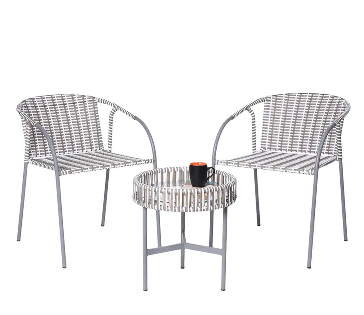 White And Grey Rope Outdoor Furniture