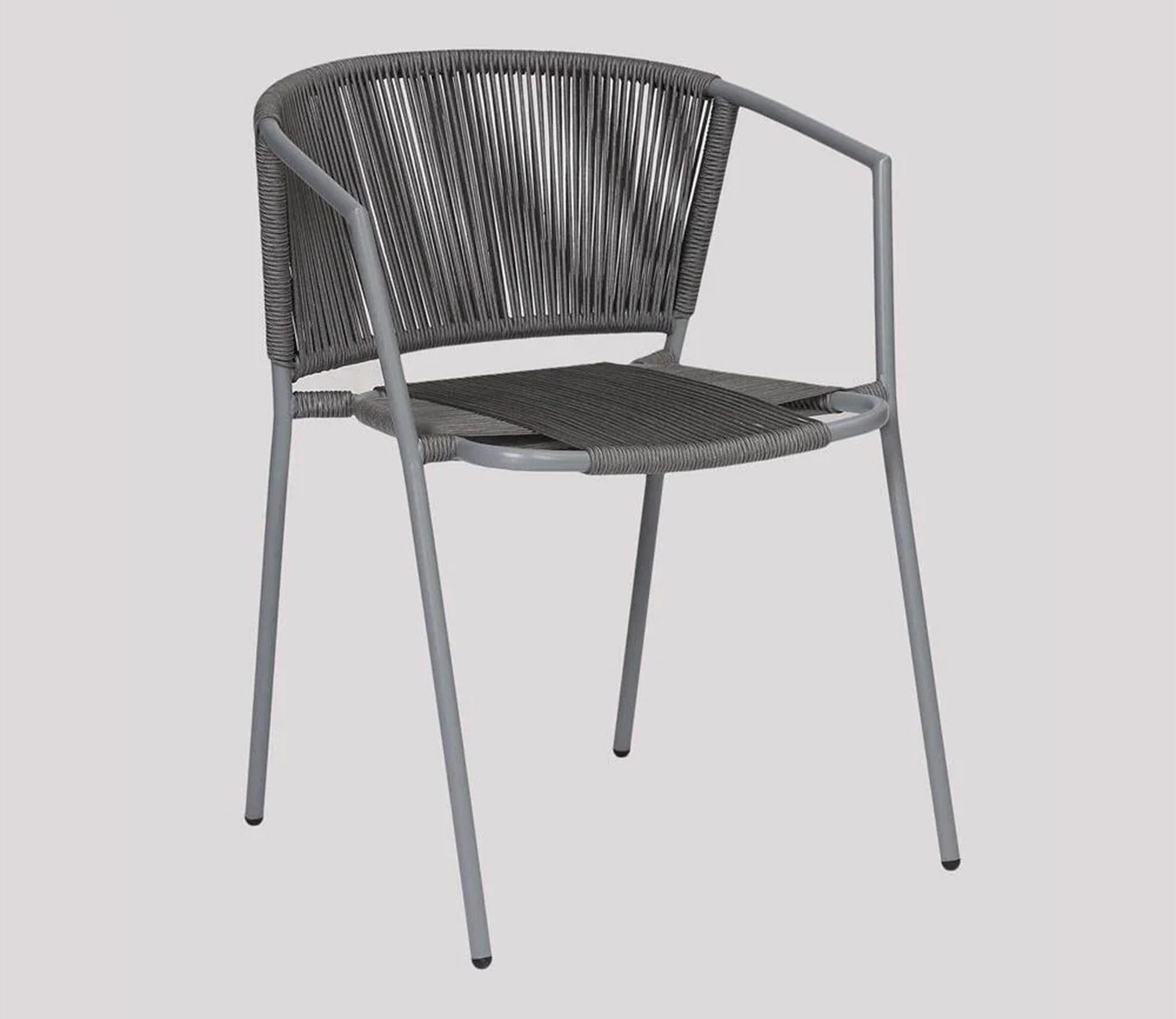 Sair Rope Patio Set (Dark Grey)