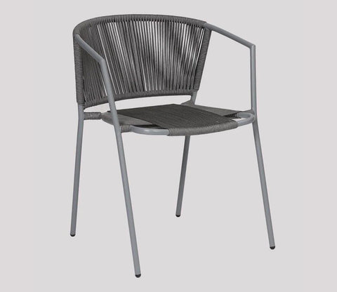 Sair Rope Patio Set (Dark Grey)