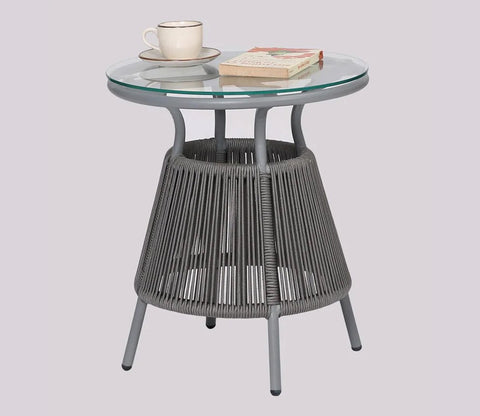Sair Rope Patio Set (Dark Grey)