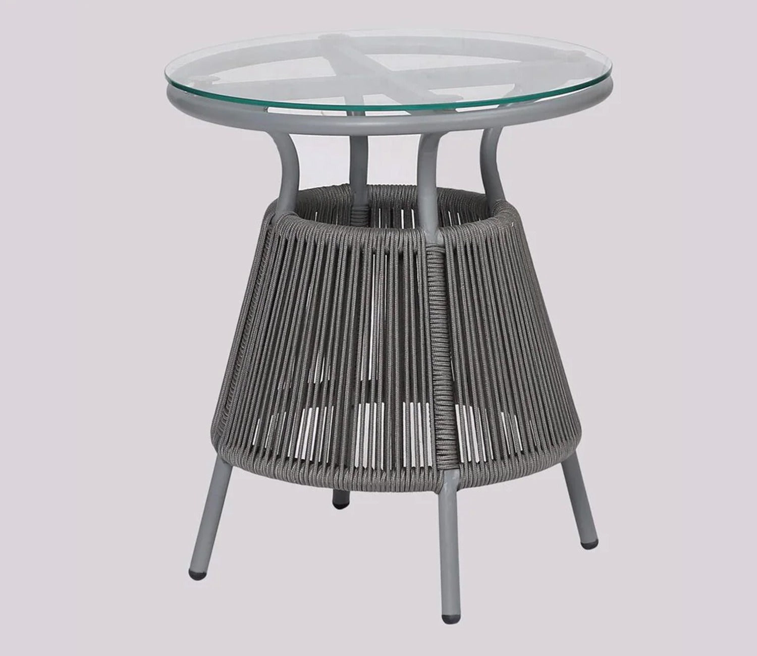 Sair Rope Patio Set (Dark Grey)