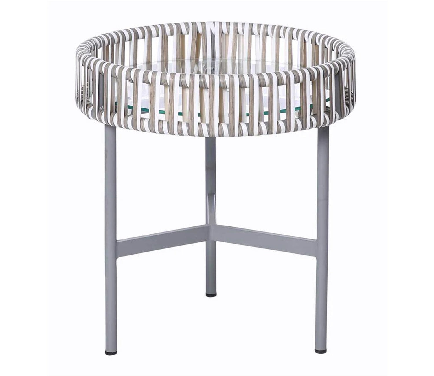 White And Grey Rope Outdoor Furniture