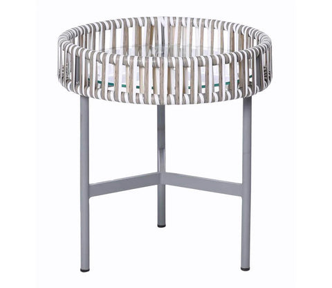 White And Grey Rope Outdoor Furniture