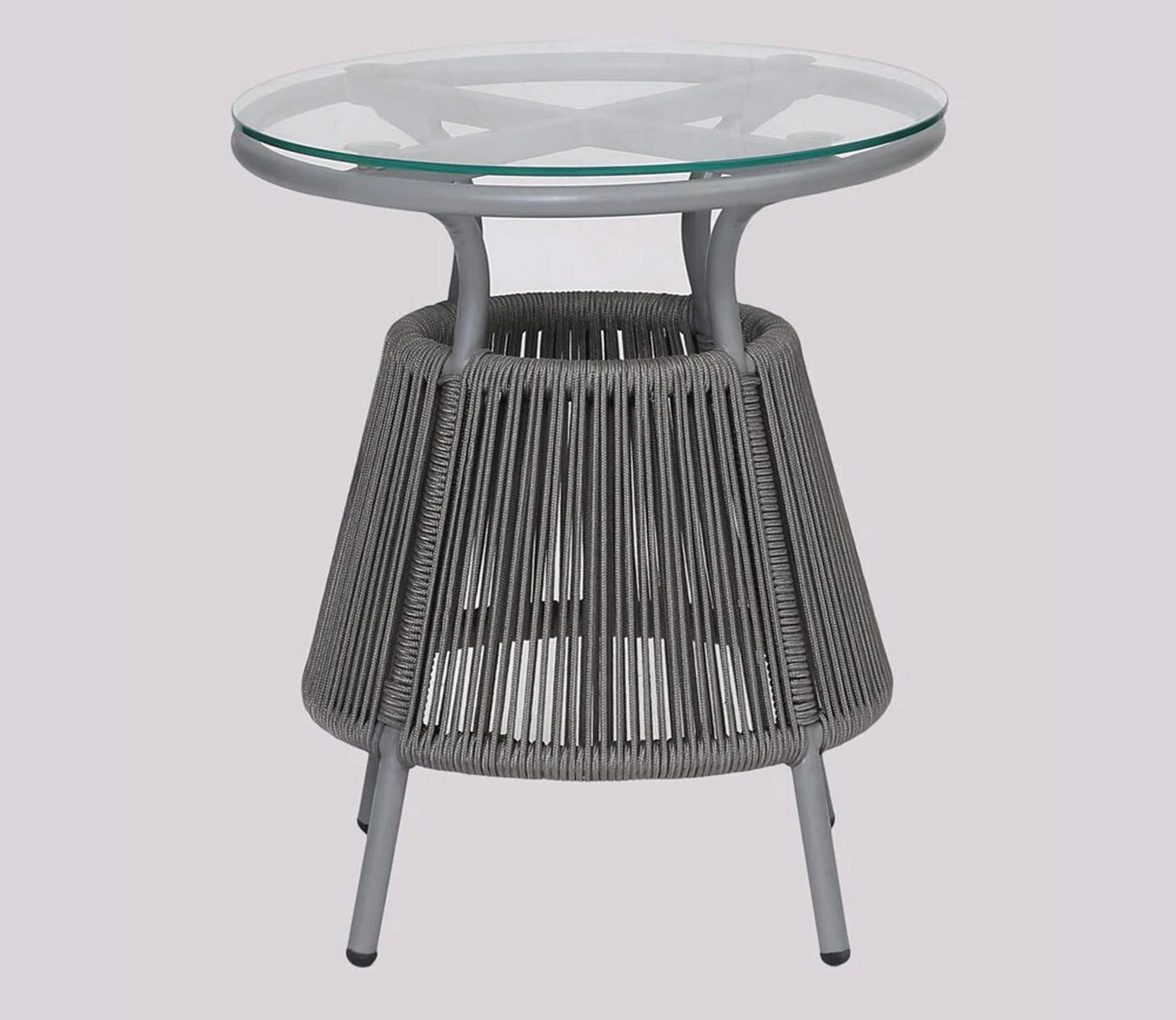 Sair Rope Patio Set (Dark Grey)